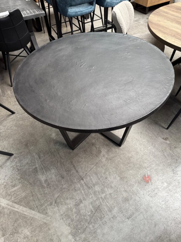 Eettafel rond, metalen blad - Afbeelding 4