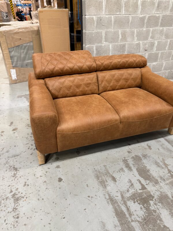 Dakota 2-zit cognac - Afbeelding 4