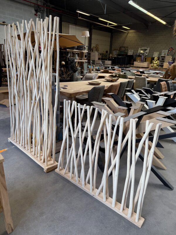 Roomdivider / paravaan met takken