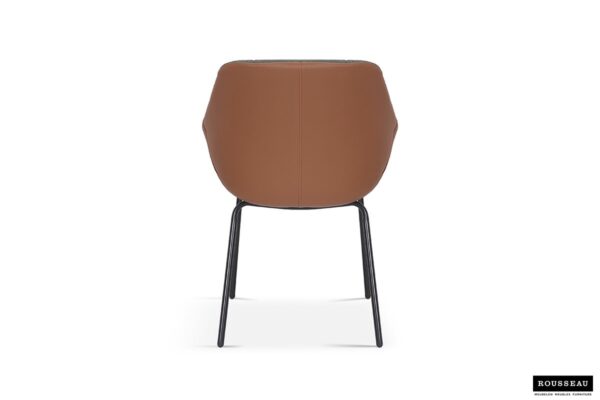 Sem armstoel groen stof + PU cognac - Afbeelding 7