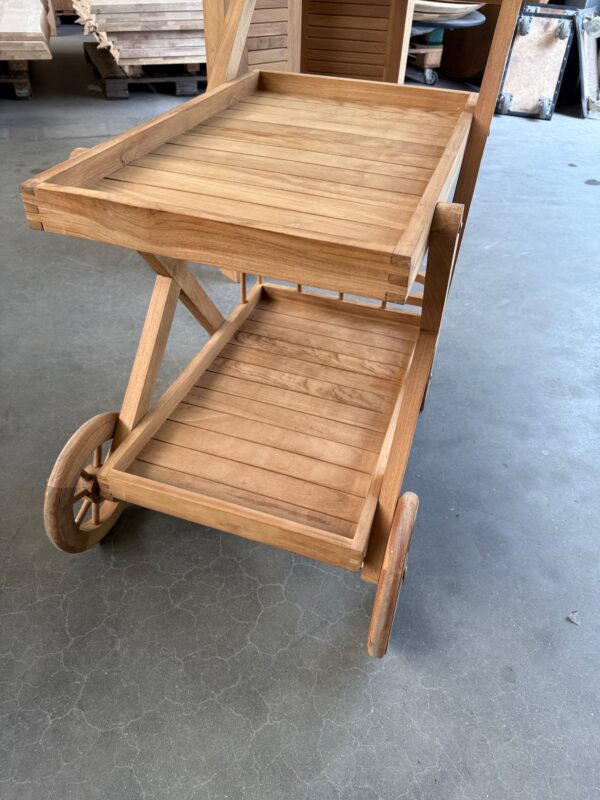 Trolley classic, teakhout - Afbeelding 3