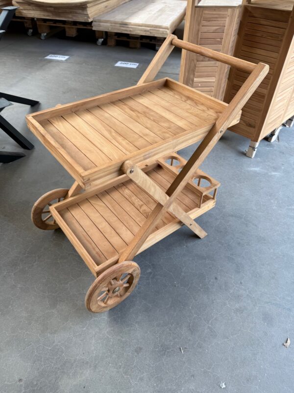 Trolley classic, teakhout - Afbeelding 2