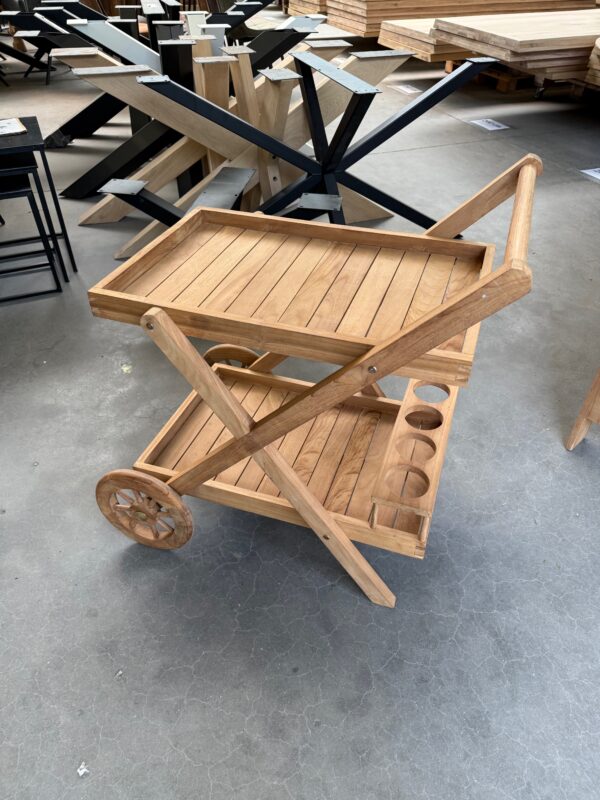 Trolley classic, teakhout - Afbeelding 6