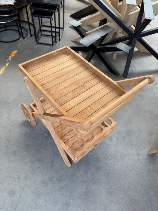 Trolley classic, teakhout - Afbeelding 4