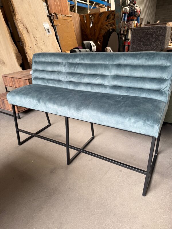 Eetkamerbank voor bartafel, velvet - Afbeelding 2