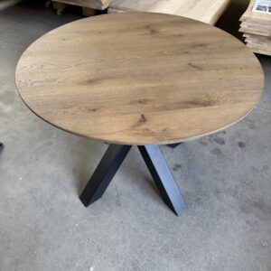 Eettafel rond, verjongde rand, 100 cm