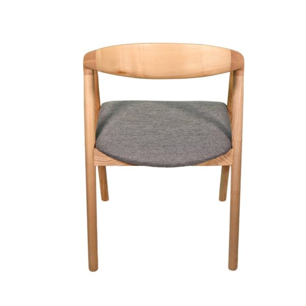 Didier armstoel hout, antraciet kussen - Afbeelding 6