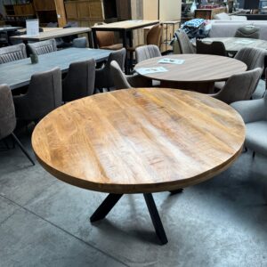 Eettafel rond, mangohout