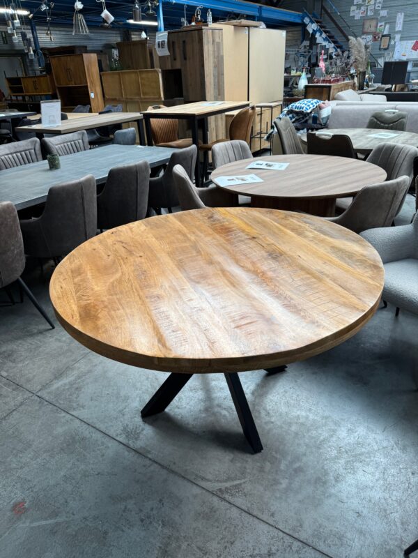 Eettafel rond, mangohout