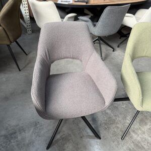 Vita armstoel bouclé, met returnfunctie
