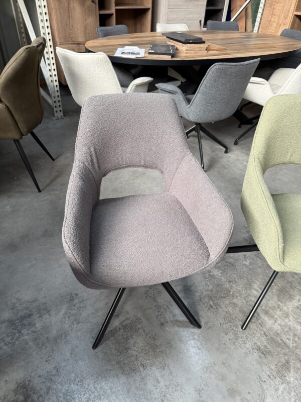 Vita armstoel bouclé, met returnfunctie - Afbeelding 3