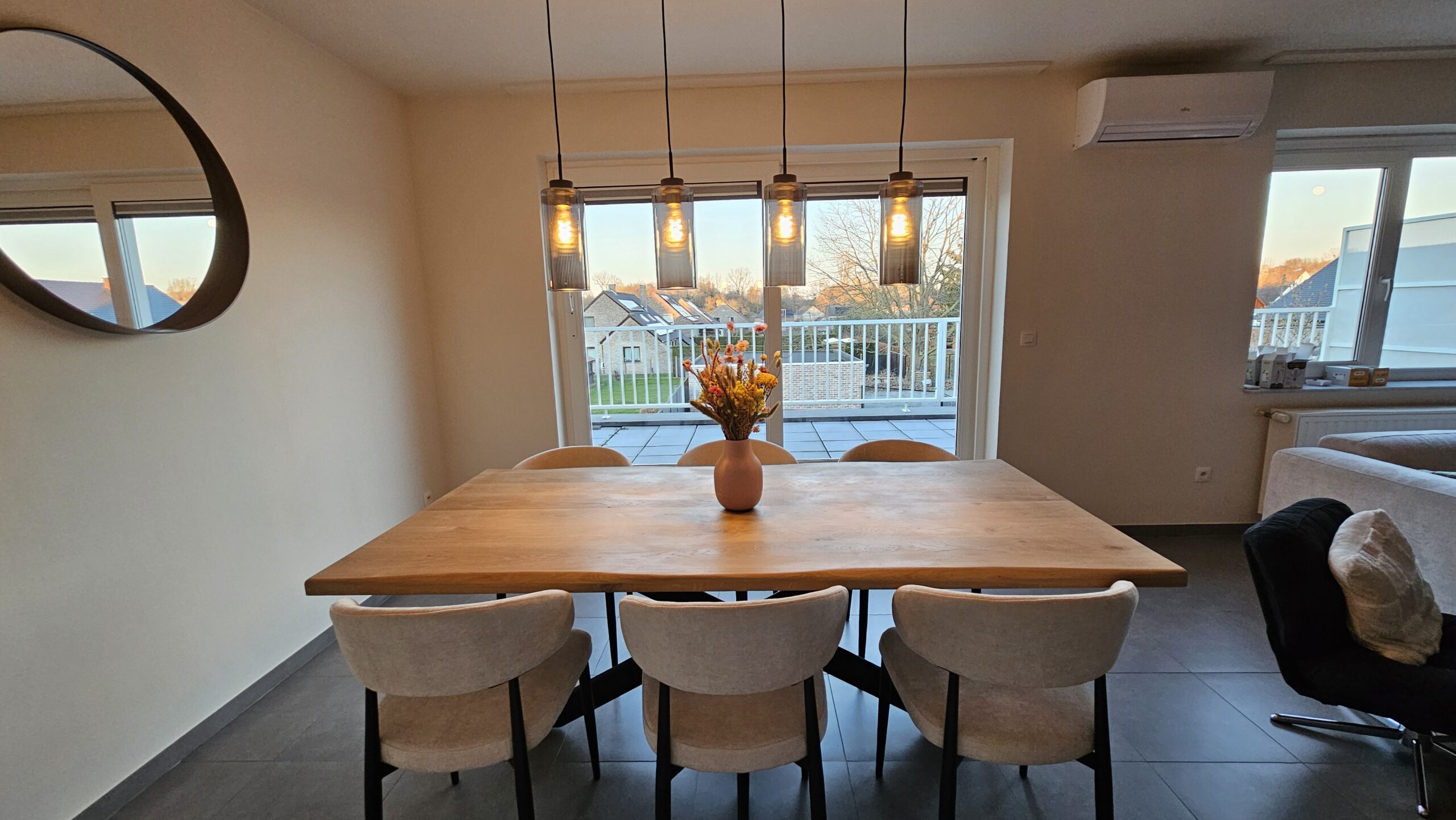 Sam eetkamerstoel, roest / antraciet stof - Afbeelding 15