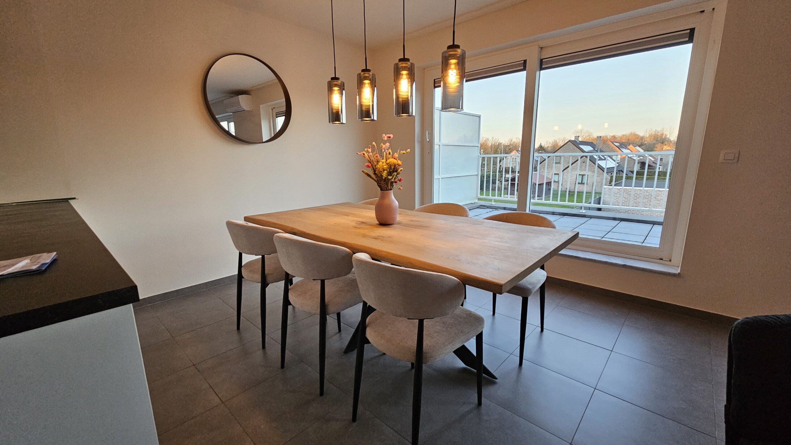 Sam eetkamerstoel, roest / antraciet stof - Afbeelding 14