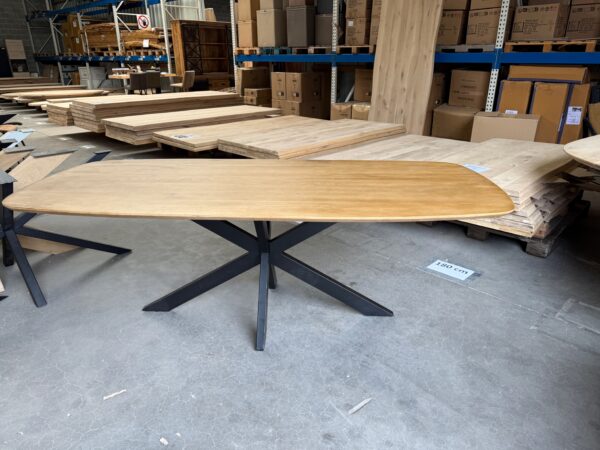 Eettafel mangohout, Deens ovaal
