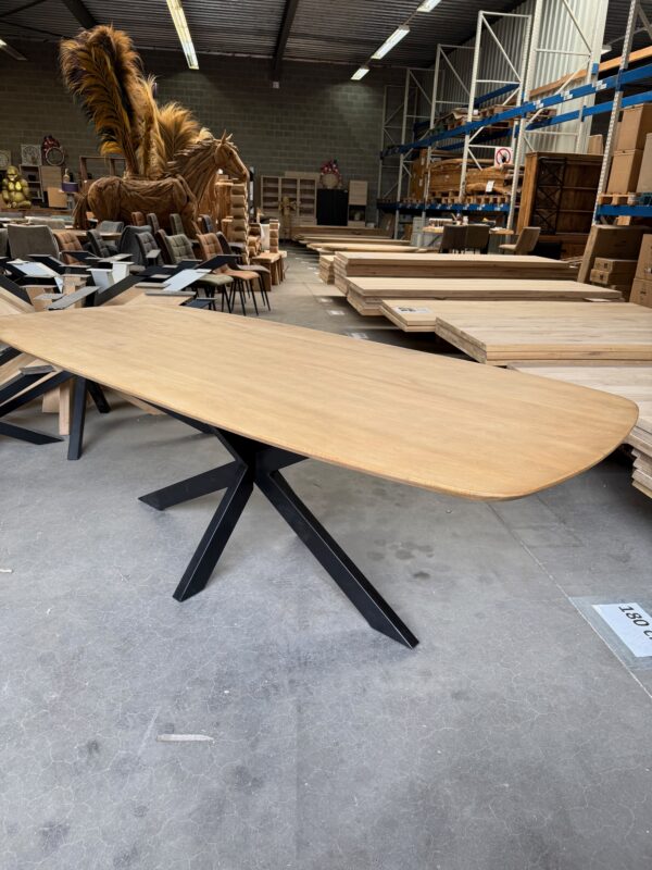 Eettafel mangohout, Deens ovaal - Afbeelding 3