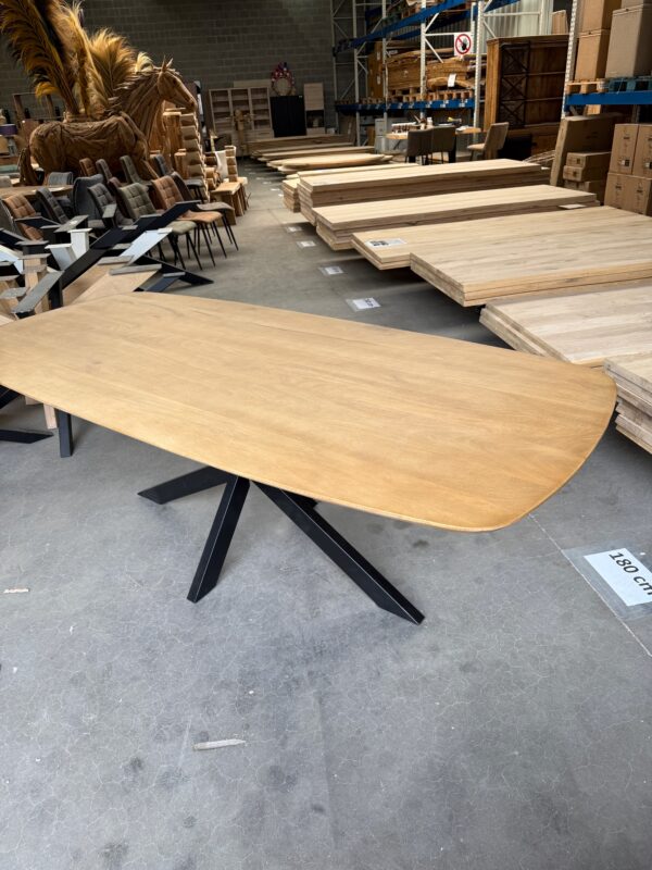 Eettafel mangohout, Deens ovaal - Afbeelding 2