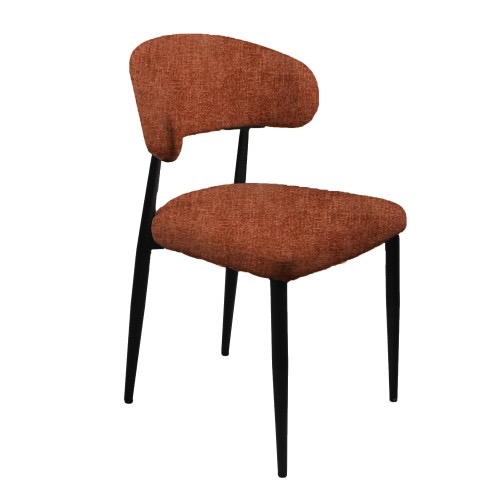 Sam eetkamerstoel, roest / antraciet stof - Afbeelding 12