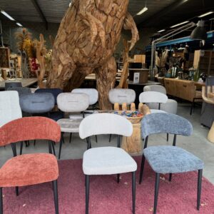 Sam eetkamerstoel, roest / antraciet stof