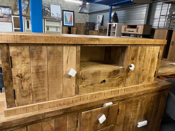 Verona tv-dressoir, mangohout - Afbeelding 5