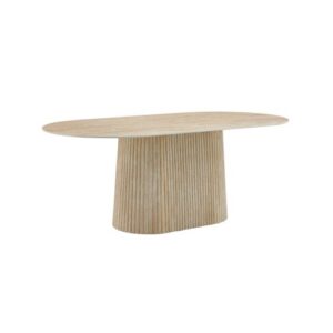 Jamaica eettafel, sintered stone, travertin beige