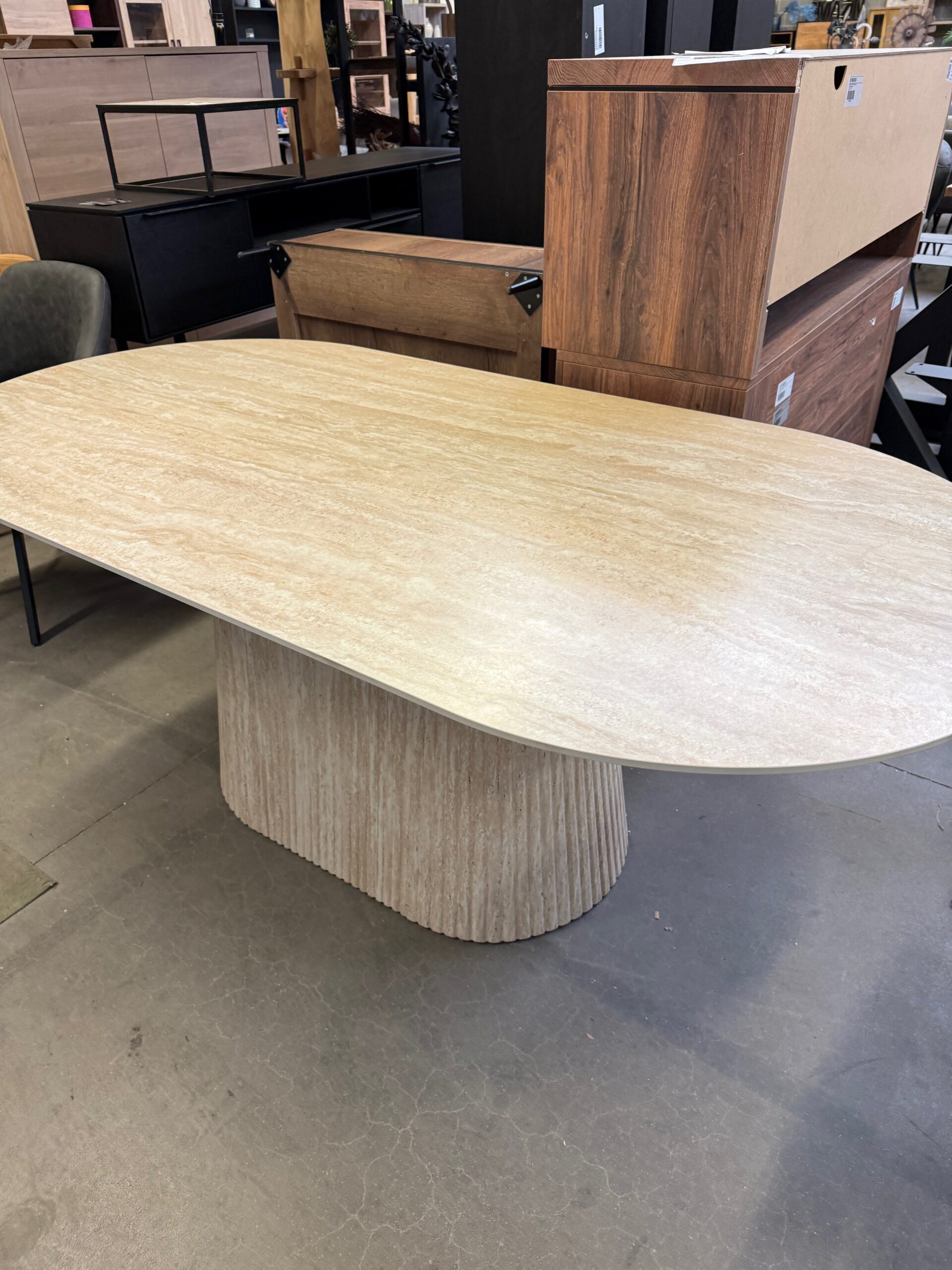 Jamaica eettafel, sintered stone, travertin beige - Afbeelding 5