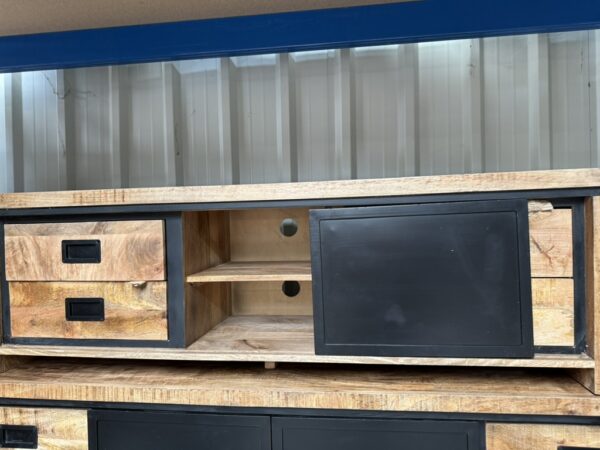 Novelle tv-dressoir, mangohout - Afbeelding 3