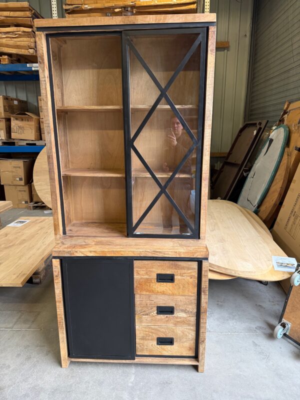Novelle vitrine, mangohout - Afbeelding 5