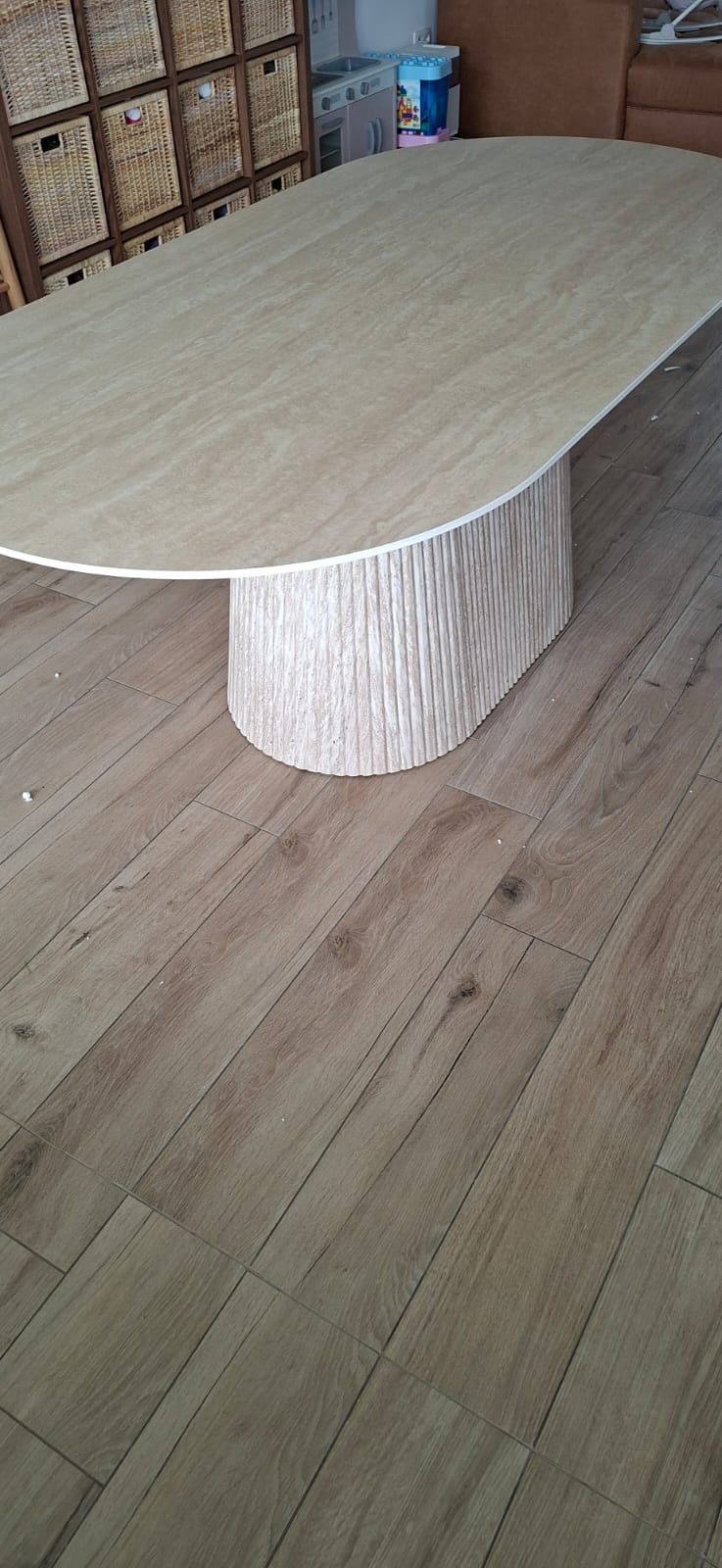 Jamaica eettafel, sintered stone, travertin beige - Afbeelding 11