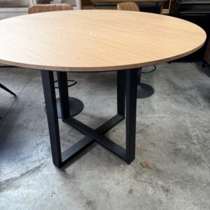 Canon bartafel rond, kleur blonde oak