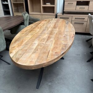 Eettafel ellips, mangohout