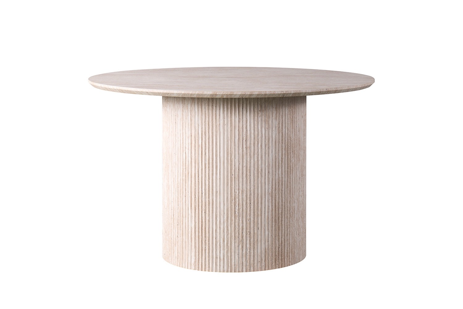 Lagos eettafel rond, kleur travertin - Afbeelding 6