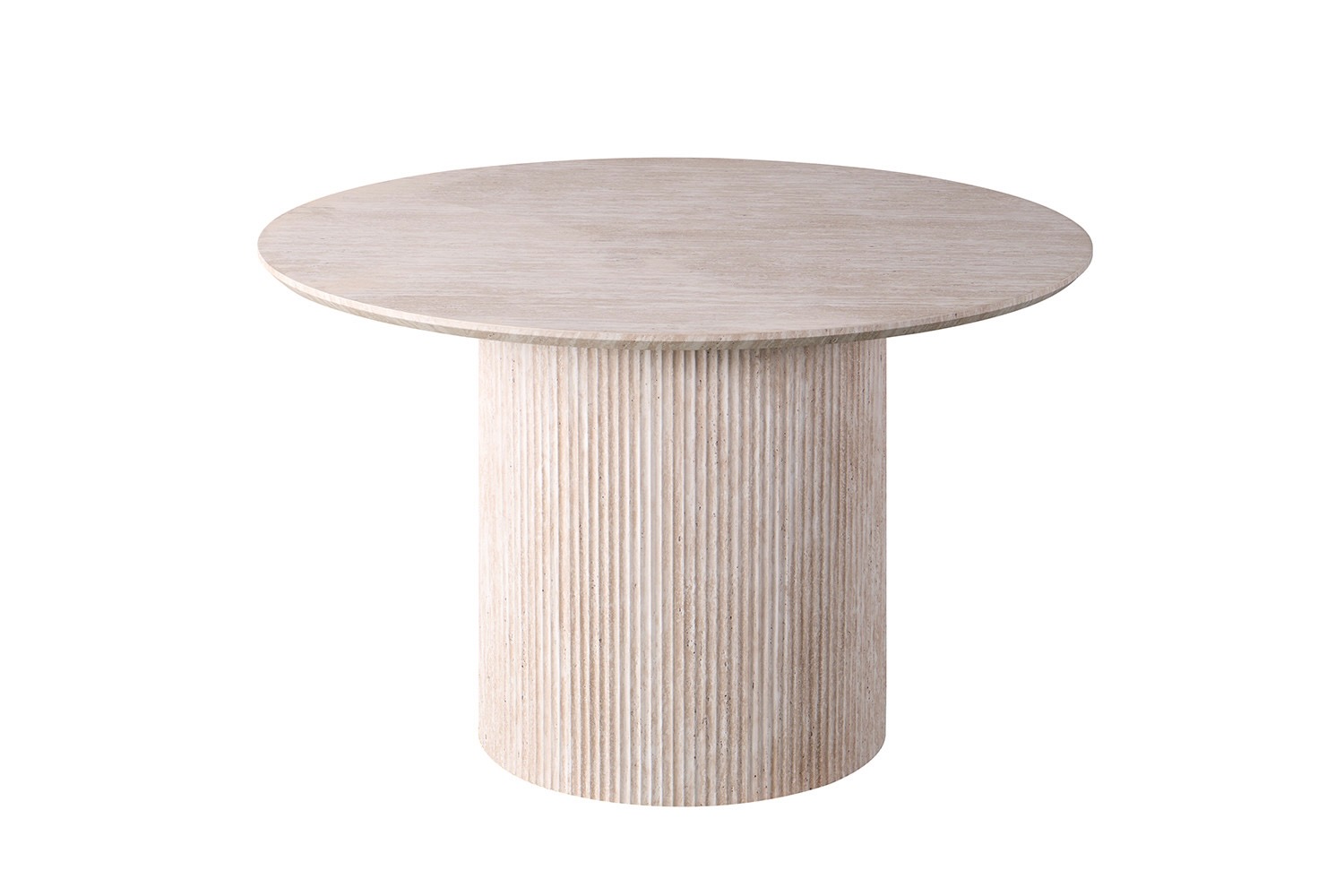 Lagos eettafel rond, kleur travertin - Afbeelding 7