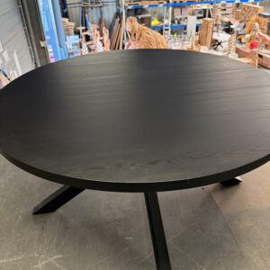 Canon eettafel rond, kleur noir