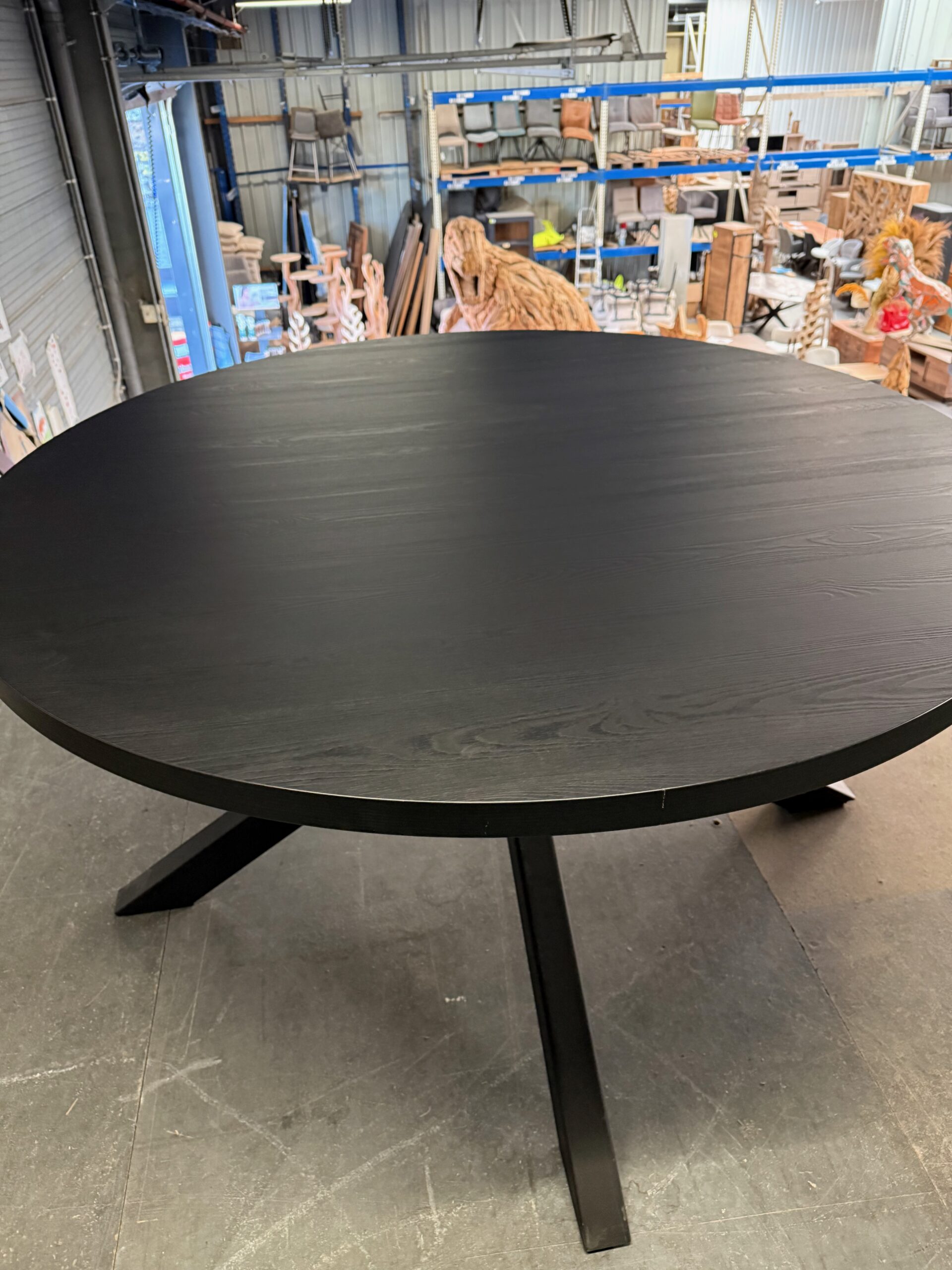 Canon eettafel rond, kleur noir
