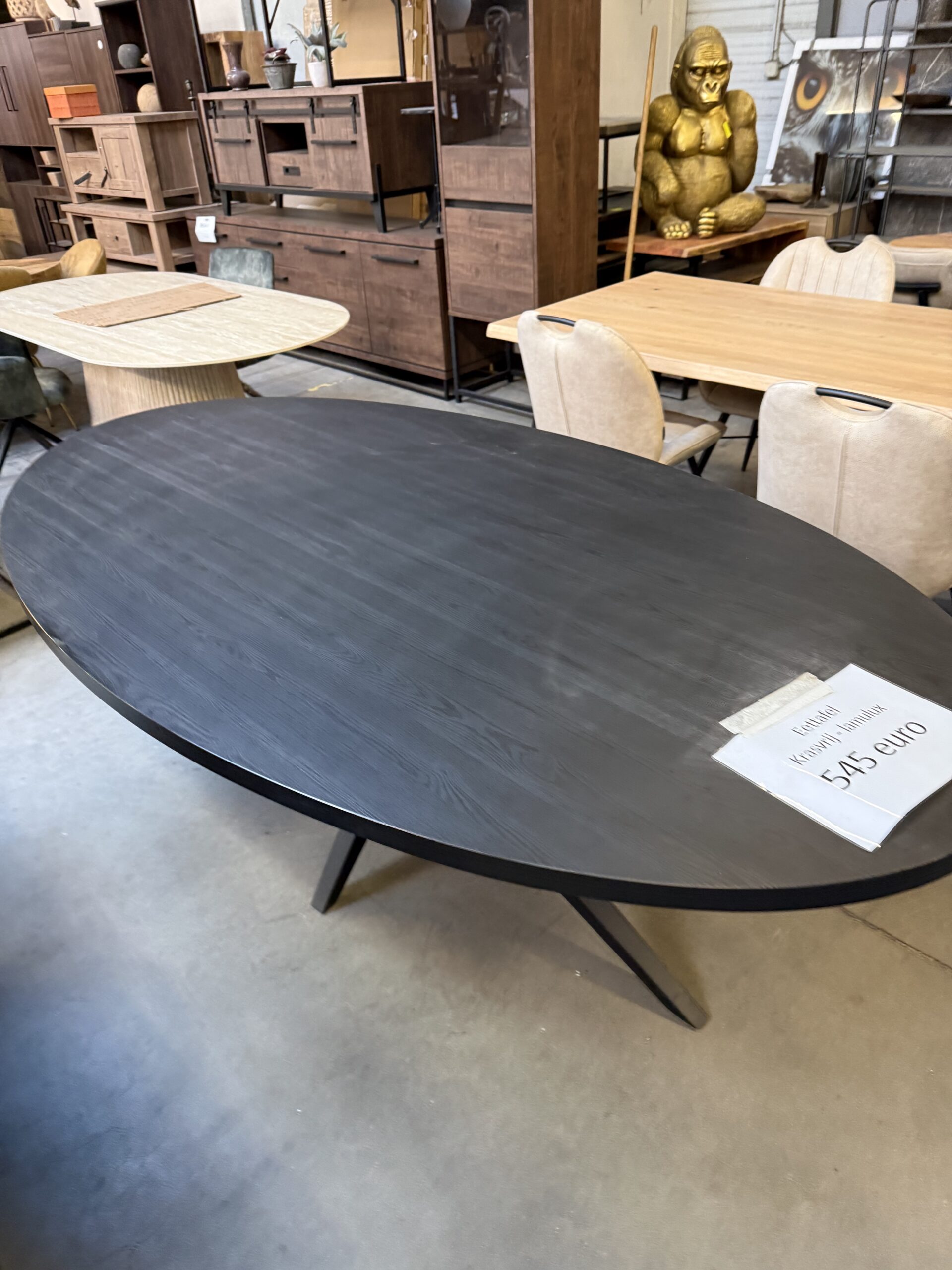 Scarlet eettafel, kleur noir