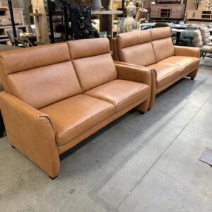 Seattle bankstel, cognac leder