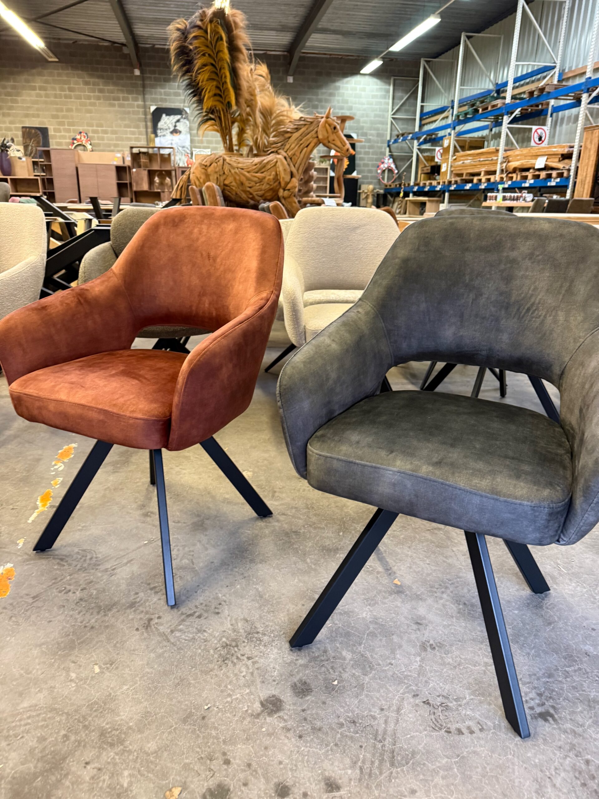 Emilie armstoel, velvet, met returnfunctie - Afbeelding 40