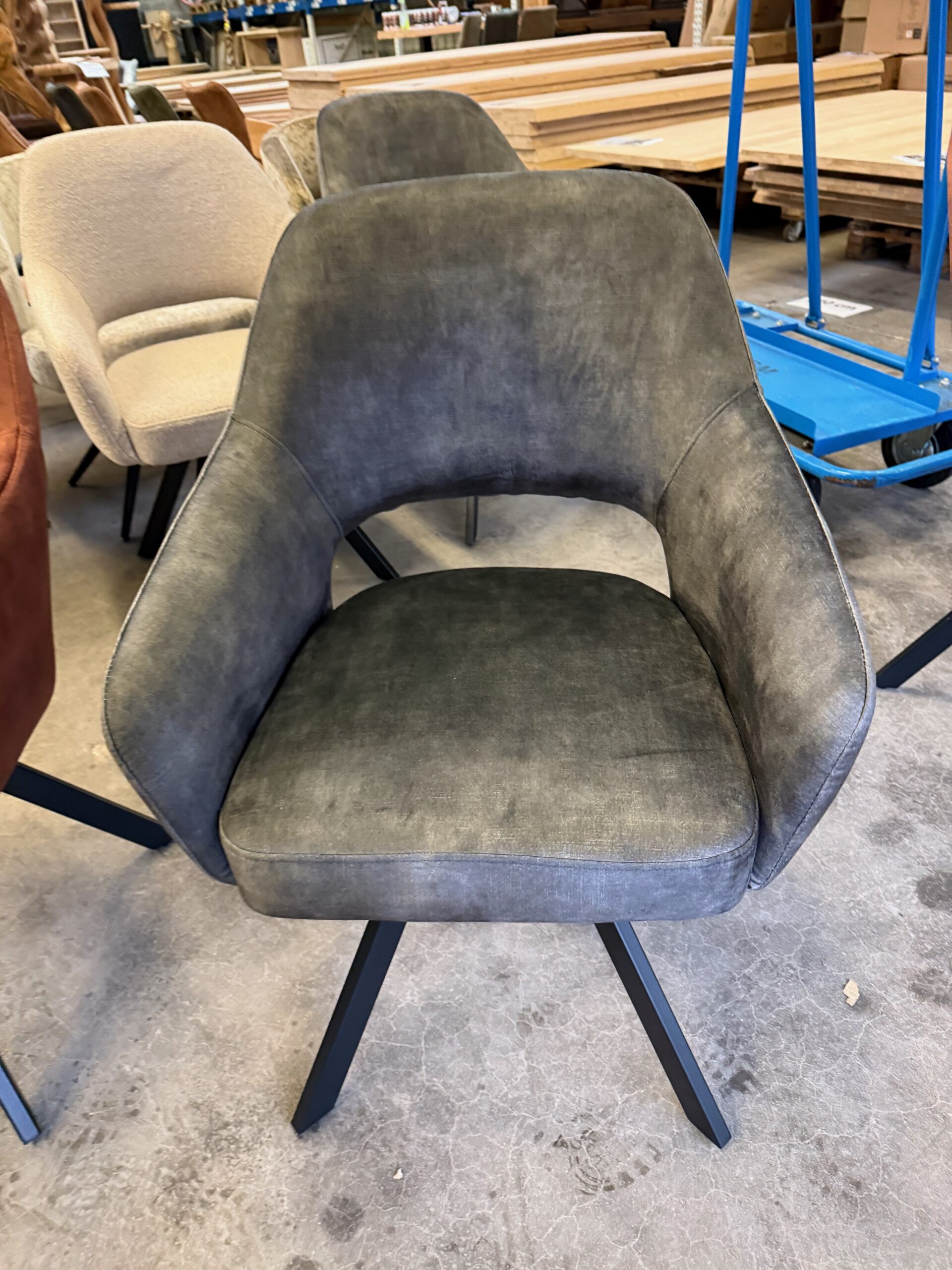 Emilie armstoel, velvet, met returnfunctie - Afbeelding 41