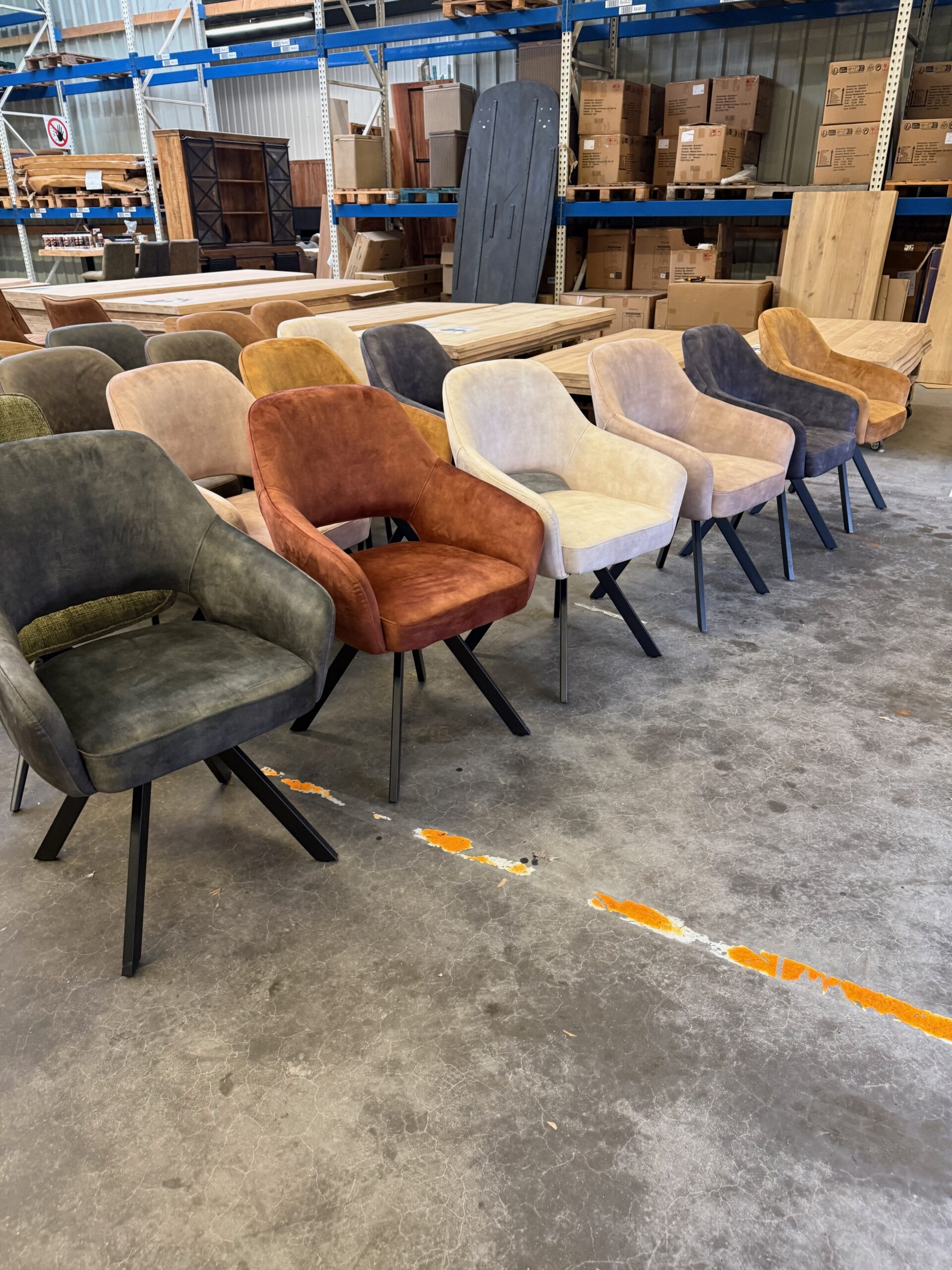 Emilie armstoel, velvet, met returnfunctie - Afbeelding 43