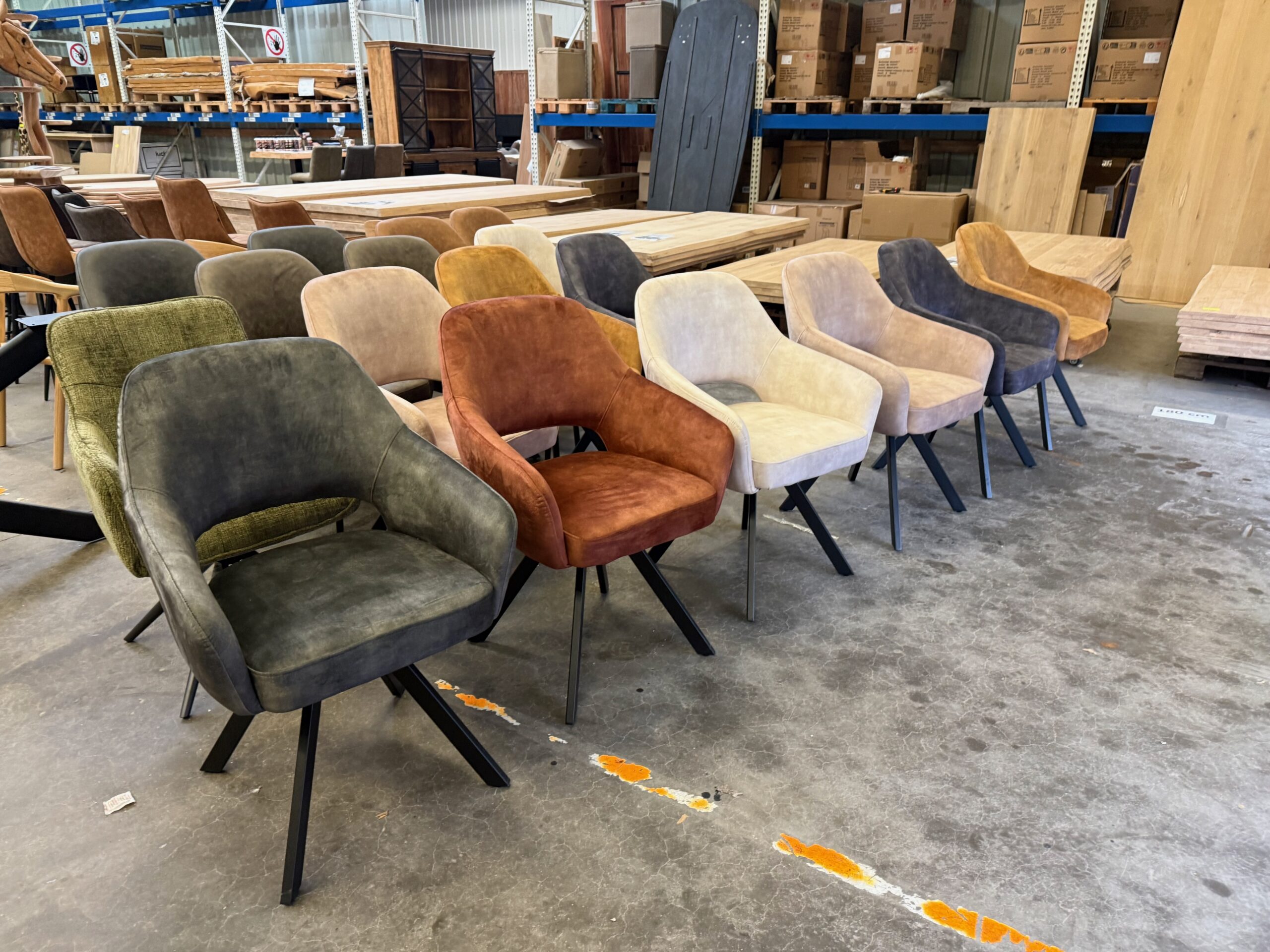 Emilie armstoel, velvet, met returnfunctie - Afbeelding 18