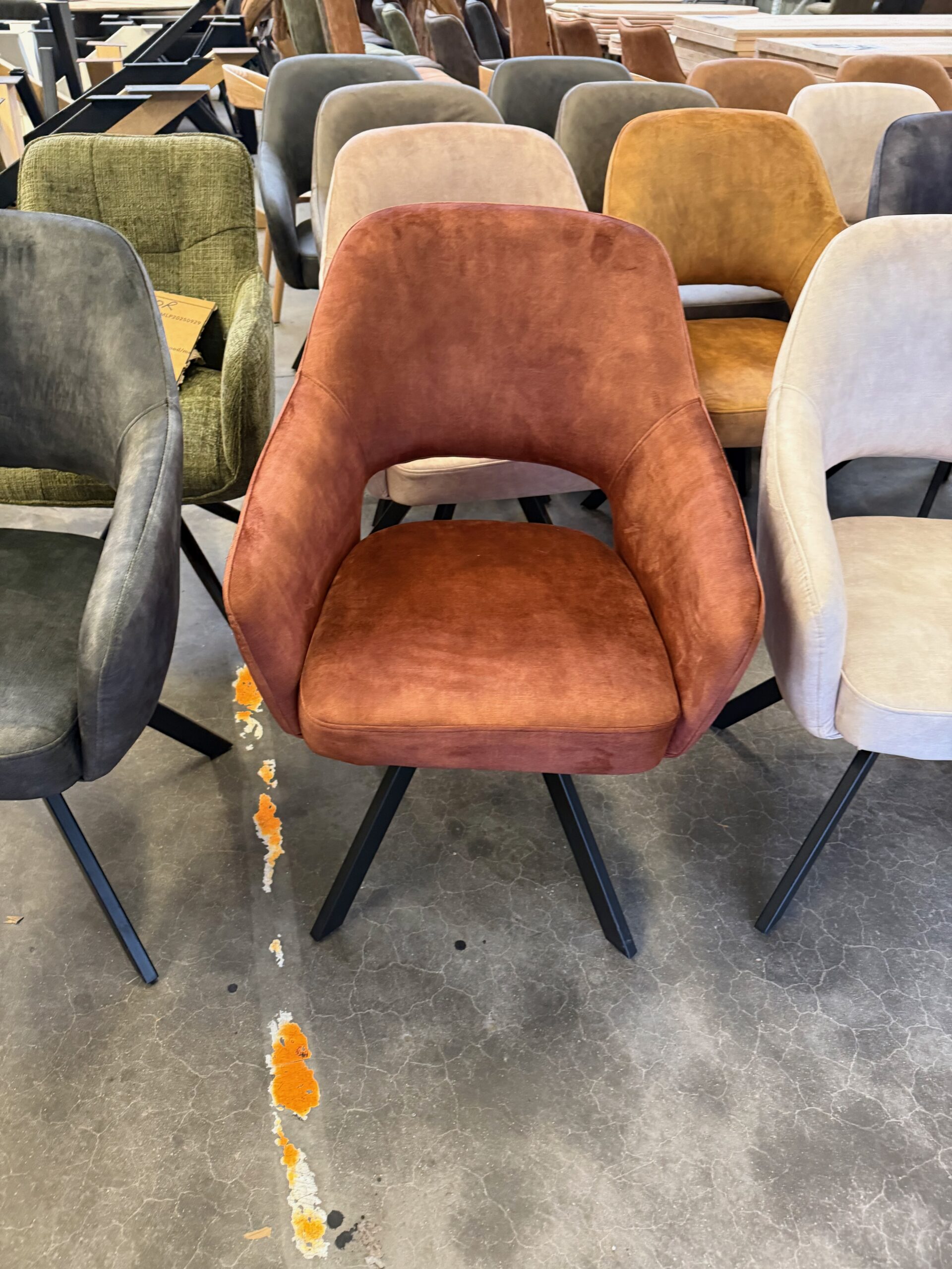 Emilie armstoel, velvet, met returnfunctie - Afbeelding 20