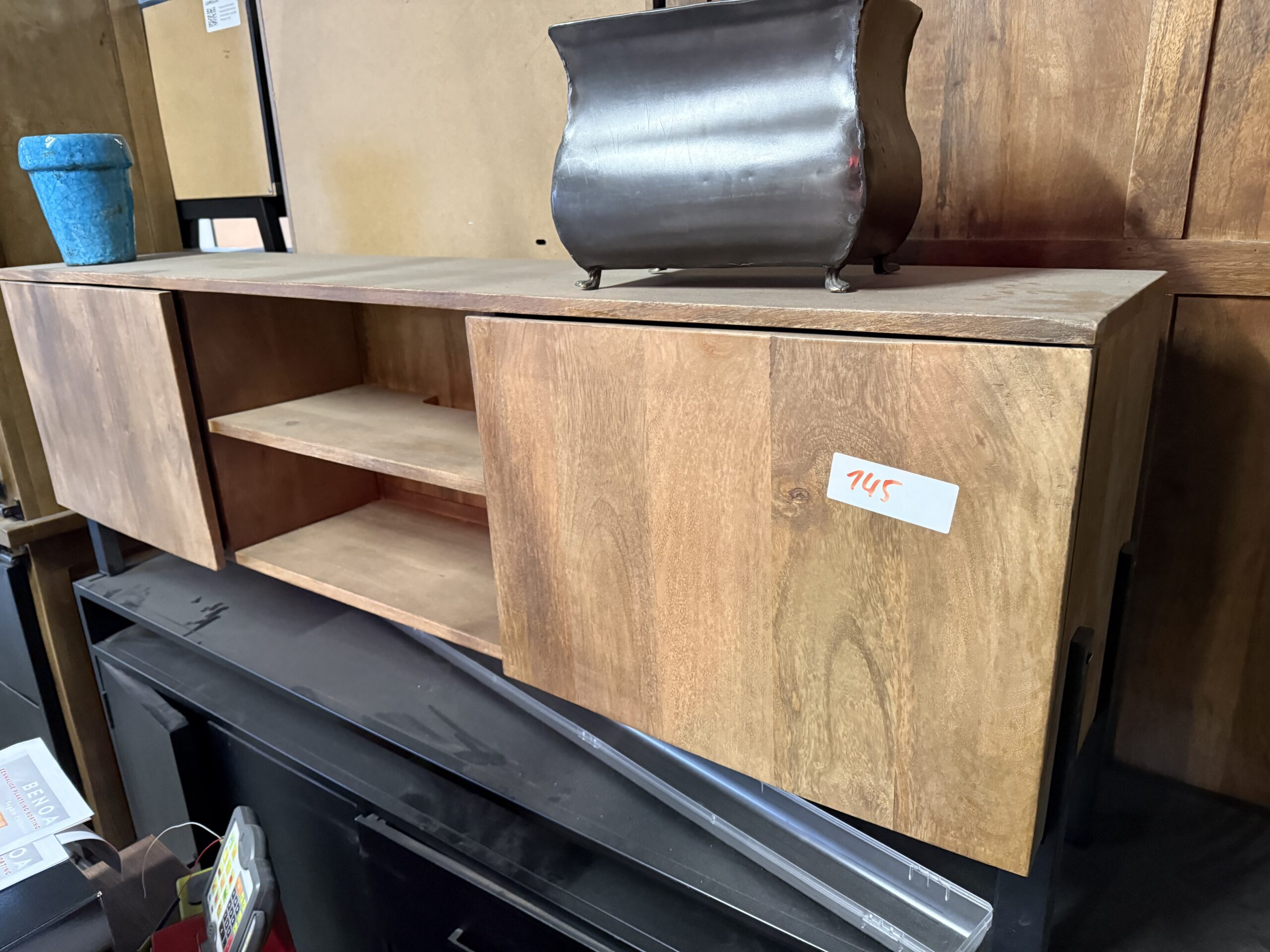 Tv meubel mangohout - Afbeelding 3