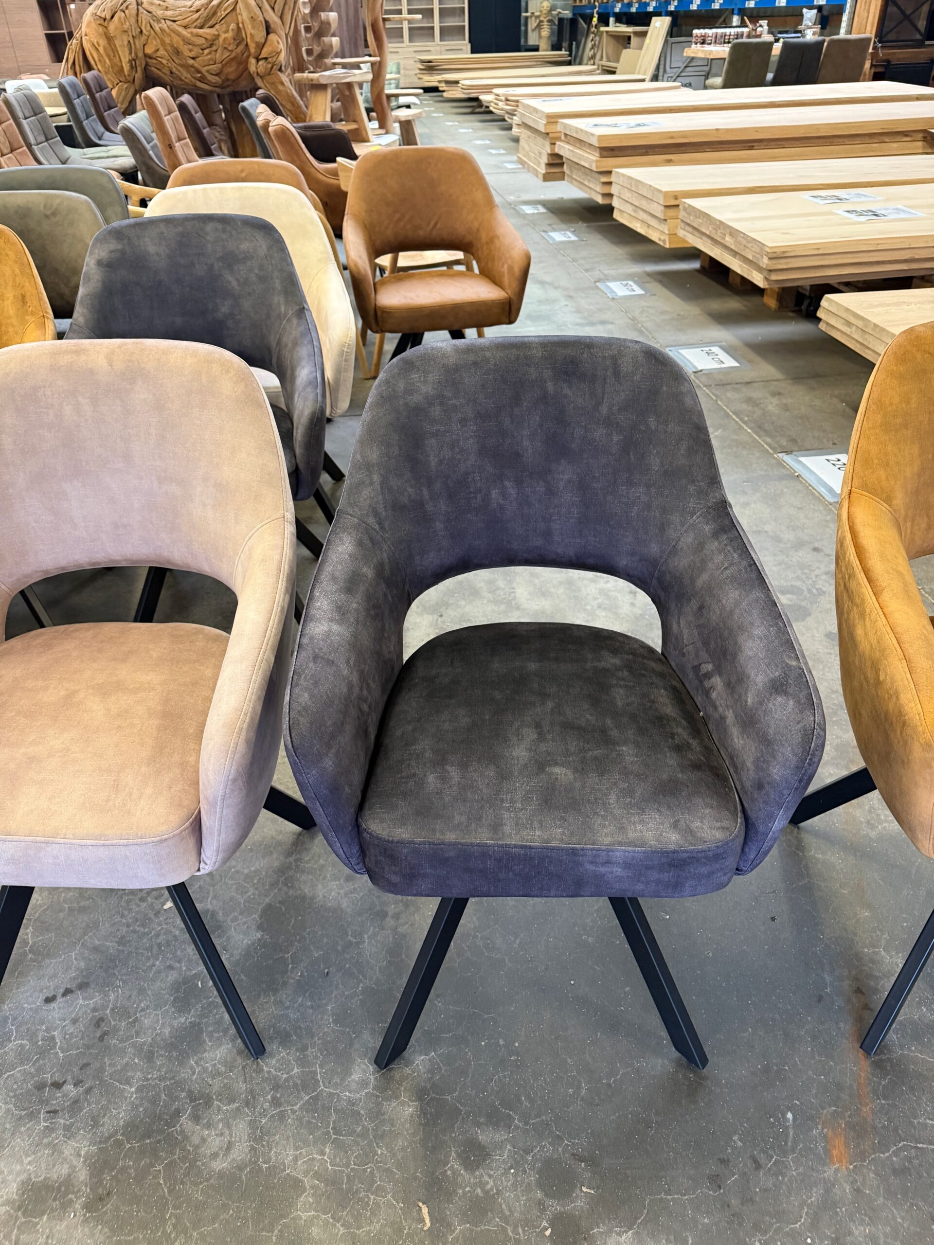 Emilie armstoel, velvet, met returnfunctie - Afbeelding 23