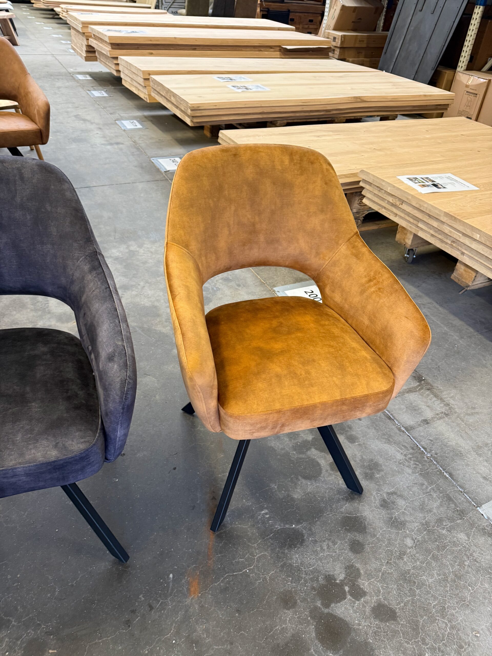 Emilie armstoel, velvet, met returnfunctie - Afbeelding 44