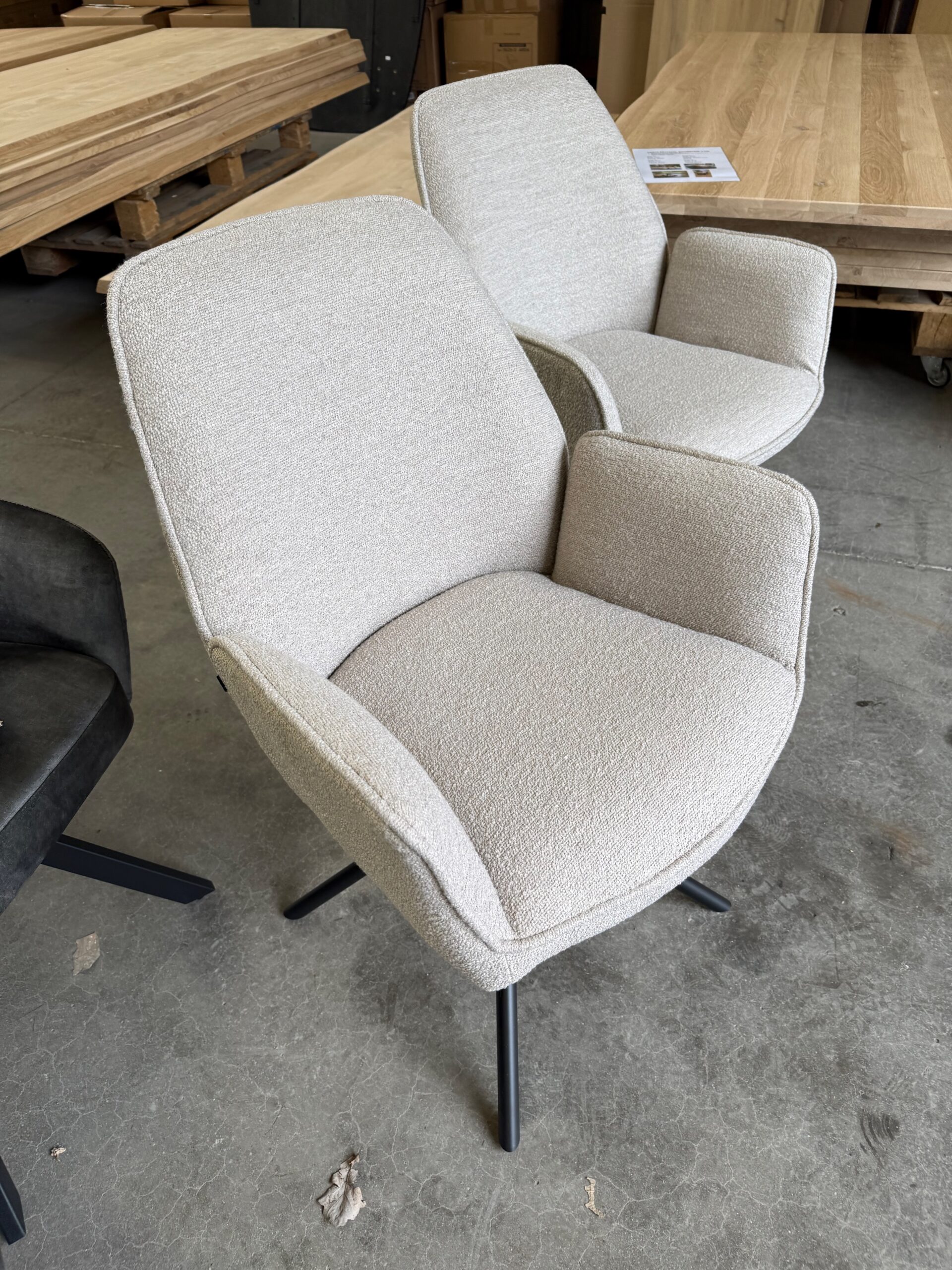 Noah armstoel, bouclé, Benoa4