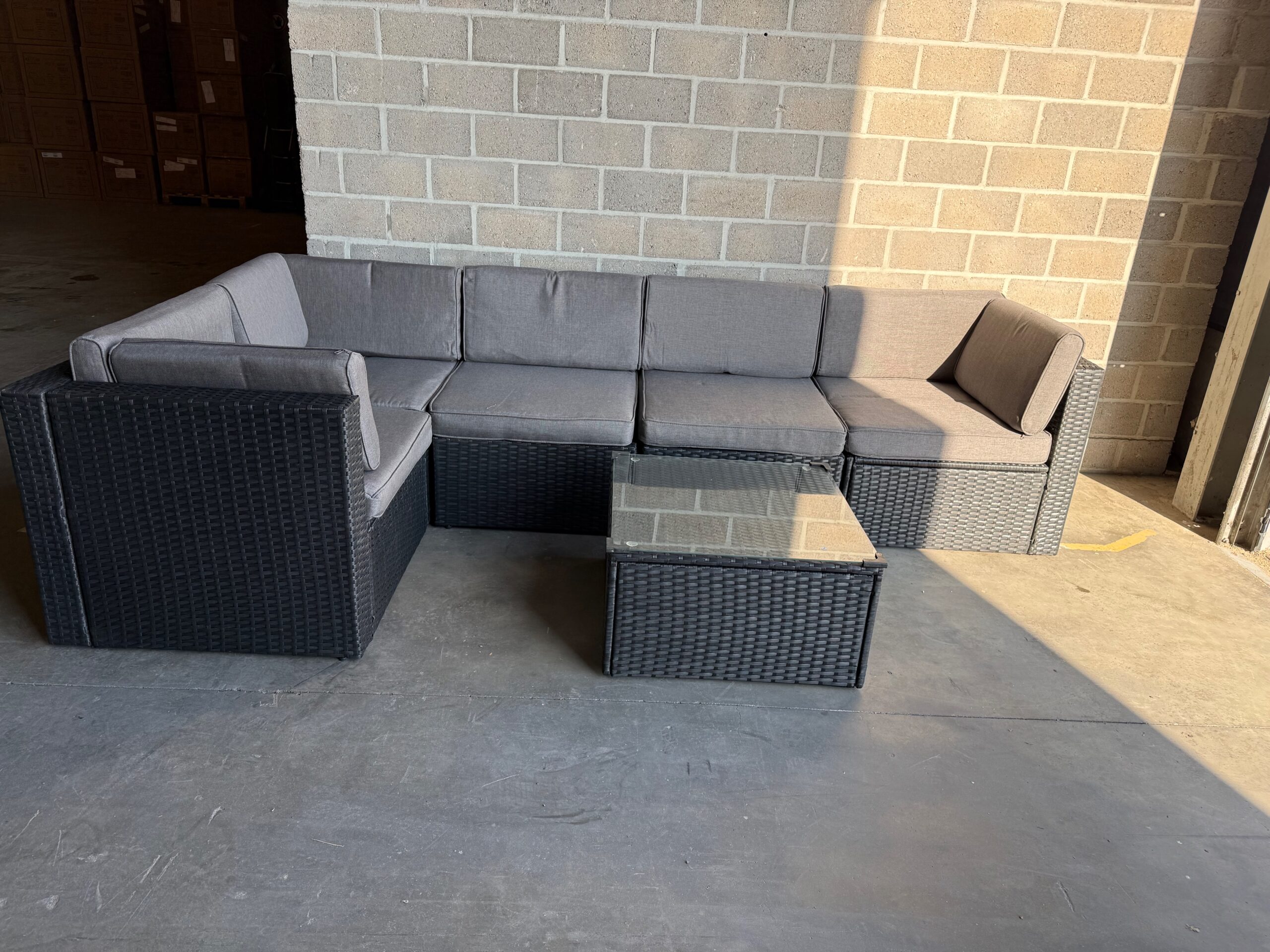 Loungeset antraciet - Afbeelding 9