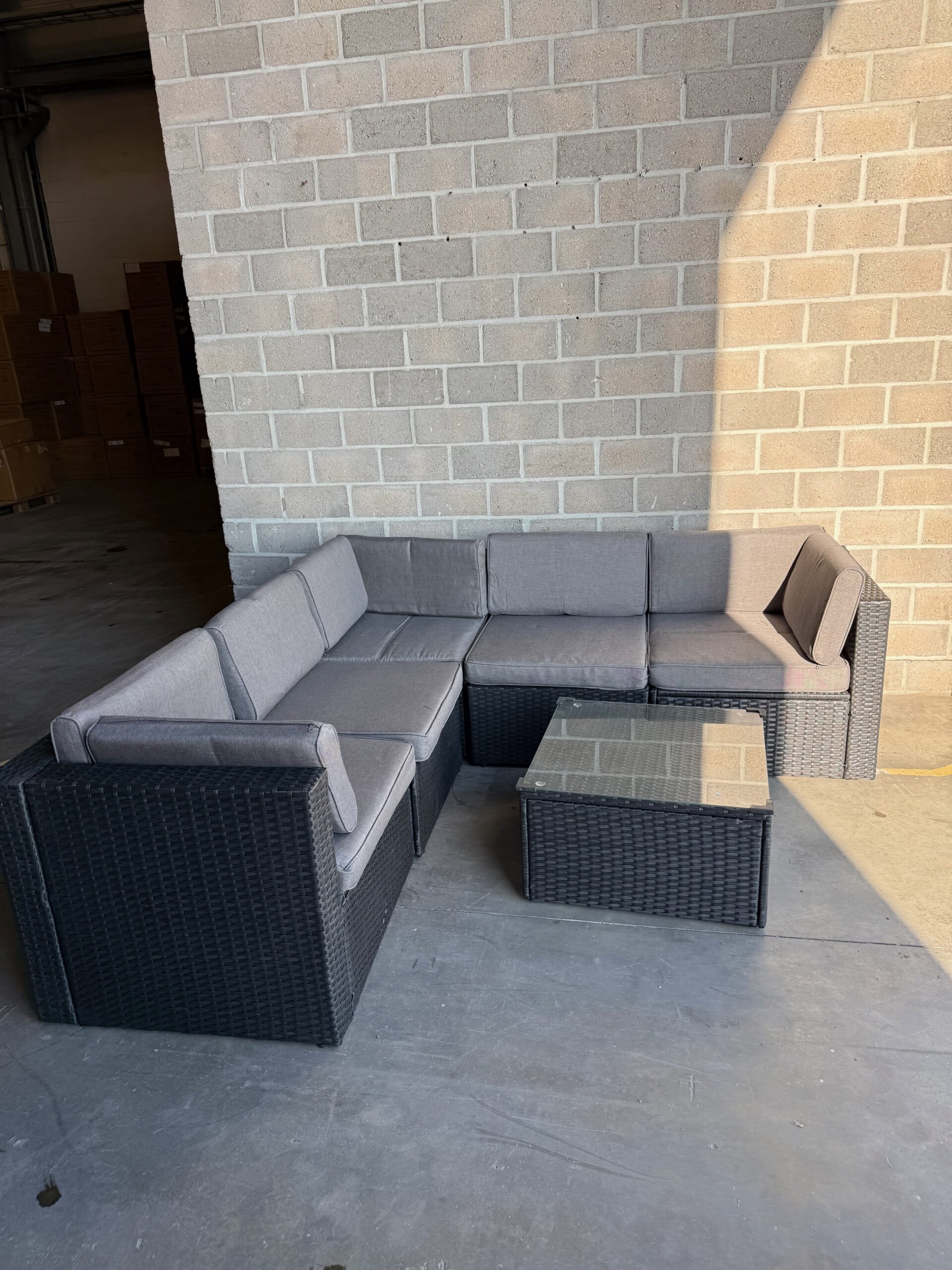 Loungeset antraciet - Afbeelding 4