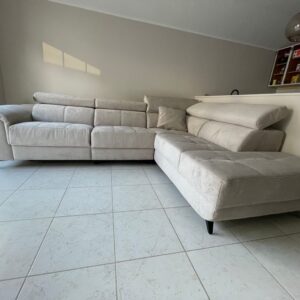 Fabien, hoeksalon met lounge, licht grijs
