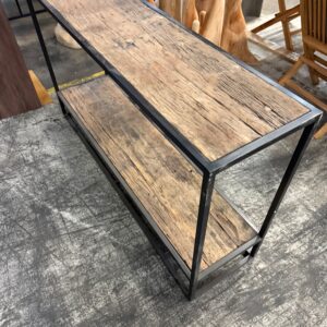 Sidetable recycled teakhout