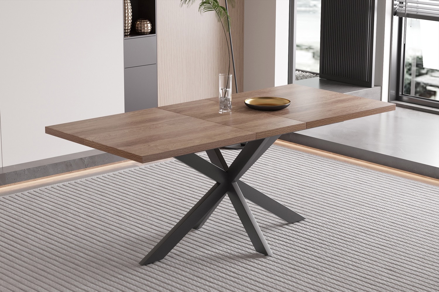 Kos eettafel, uitschuifbaar
